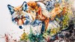Artwork of watercolor representation of wild animals where vibrant hues and delicate details combine to create stunning portraits of nature's most beautiful inhabitants.