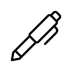 Canvas Print - pen line icon illustration vector graphic
