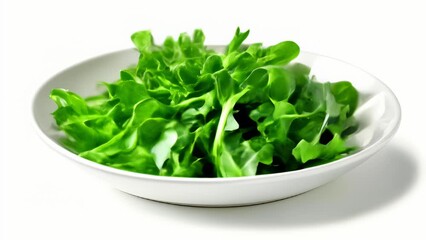 Canvas Print -  Fresh and vibrant green salad in a bowl