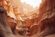 Desert Dreamscapes: Ancient Canyon Rock Gradients and Formations