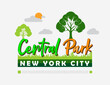 Central Park garden label design