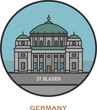 St.Blasien. Cities and towns in Germany