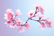 Cherry Blossom Gradient Tints: Light Flower Gradations