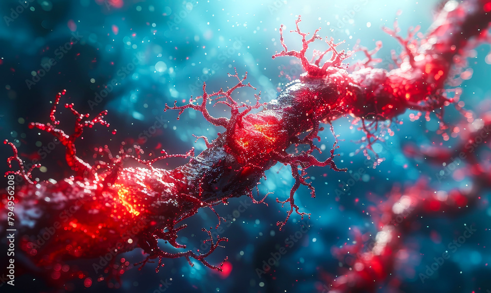 Atherosclerosis Anatomy - Clogged Blood Vessels Cross-Section 3D ...