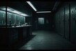 hyper realistic dark cinematic horror room