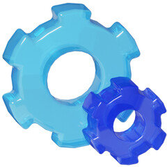 Gear Progress Loading Web Development 3D Object