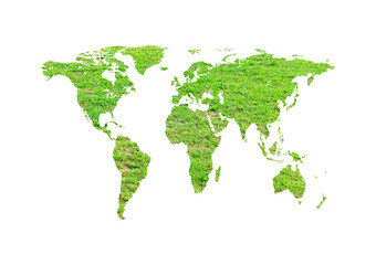 Wall Mural - world map isolated on transparent background png file. elements of this image furnished by nasa