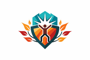 Aufkleber - Craft an abstract icon that symbolizes resilience in the face of adversity