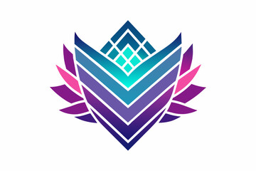 Aufkleber - Create a logo with gradient patterns inspired by textiles, delivered in vector format