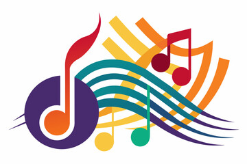 Leinwandbilder - Create an abstract icon inspired by the rhythm and movement of music