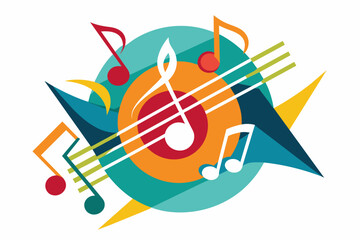 Leinwandbilder - Create an abstract icon inspired by the rhythm and movement of music