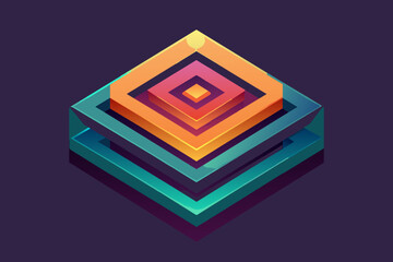 Aufkleber - Experiment with layered gradients for a multi-dimensional logo design in vector format