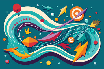 Fototapete - Flowing and harmonious movements