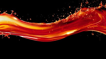 Wall Mural - red and yellow fire