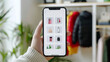 Online Shopping List and Mobile App Marketplace items to the shopping list Mock up Screen Banner for Advertising ux ui