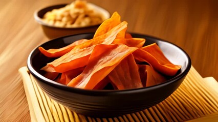 Wall Mural -  Deliciously vibrant carrot salad ready to be savored