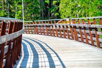 Sticker - Amazing view of Kinsol Trestle Bridge in Vancouver Island - Canada