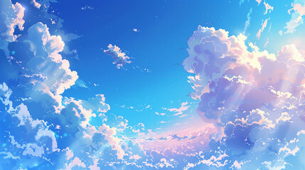 Thunderous Summer Skies: An Anime-Inspired Illustration