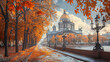 Saint Isaacs Cathedral in Saint Petersburg Russia. 