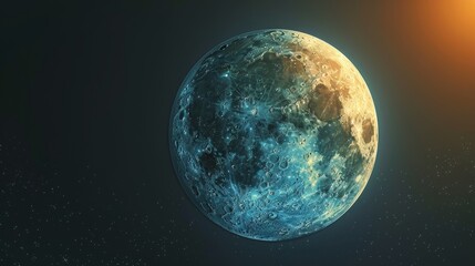 Wall Mural - eclipse: a vector illustration of a lunar eclipse, showing the earth passing between the sun and the