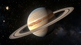 Fototapeta Most - Solar System: A photo of Saturn, known for its distinctive rings