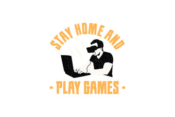 Wall Mural - Stay Home And Play Games (PNG 10800x7200)