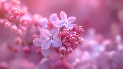 Wall Mural - Pink lilac.