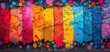abstract graffiti wall colorful artful design background, generative Ai	
