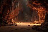 Fototapeta Tęcza - Lost caves nature tranquility illuminated