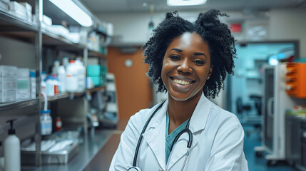 Wall Mural - pharmacist working in pharmacy