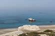 Pristine Mediterranean Shoreline. Clear blue waters of the Mediterranean Sea, under a soft sky.