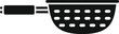 Colander element cooking icon simple vector. Metal scoop. Dish kit baker