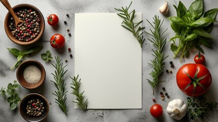 Wall Mural - A mockup restaurant menu for showcasing menu design. AI generate illustration