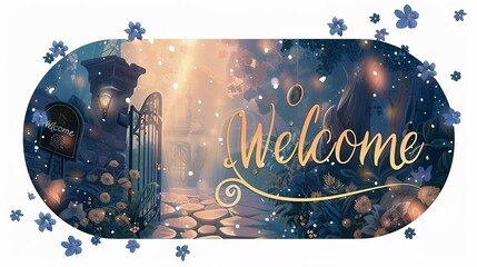 Wall Mural - Greeting card watercolor background, 