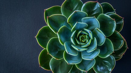 Sticker - Close up of vibrant green foliage against dark background