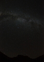 Sticker - Night skyline pictures of the milky way in the desert