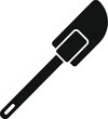 Small handle spatula icon simple vector. Shape element. Culinary utensil