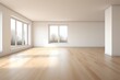 Empty modern living room flooring wood architecture