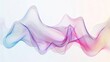 abstract colorfull wave element for design. Digital frequency track equalizer. Stylized line art background. illustration.Wave with lines created using blend tool.Curved wavy line, smooth strip