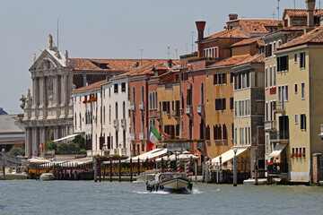 Wall Mural - Grand Canal at Sunny Summer Day in Venice Italy