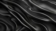 Stylish black background. 3d rendering, Black background with drapery fabric, luxury liquid wave abstract background or wavy folds grunge silk texture, elegant wallpaper design background