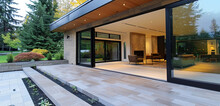 Seamless Integration A?" Glass Pivot Door, Meticulous Porch, Stunning 8k Vision.