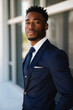 © Vig - Handsome Black Man Wearing a Suit, Generative AI