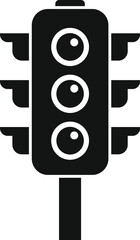 Wall Mural - Cross traffic lights icon simple vector. Safety road sign. Control crossroad