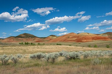 Wall Mural - Landscape with sky