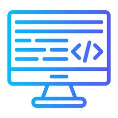 coding gradient icon