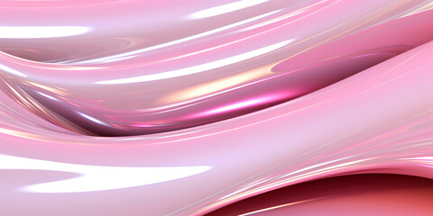 Abstract pink and white chrome background 