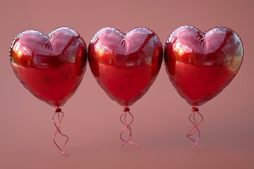 Sticker - heart shaped balloons