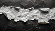 Textured Contrast of Crumpled White Paper on Black, Generative AI