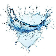 Wall Mural - water splashon white background,splashes a clean water on white background
